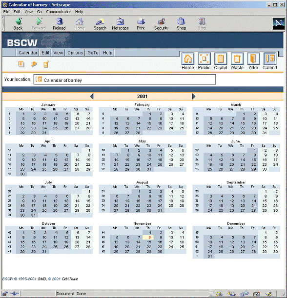 screenshot calendar year view