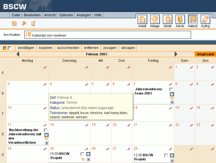 screenshot calendar month view