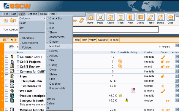folder view adjustment