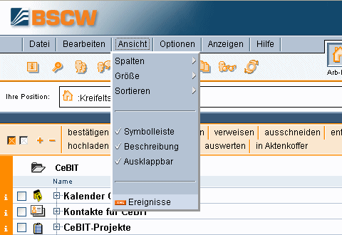 RSS-Ereignisse ansehen