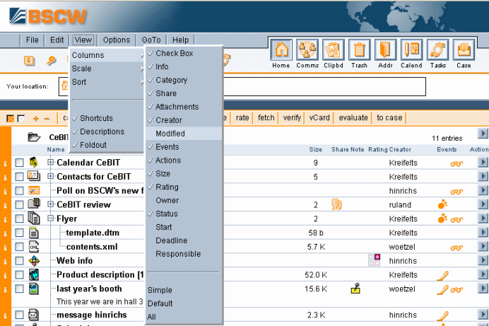folder view adjustment