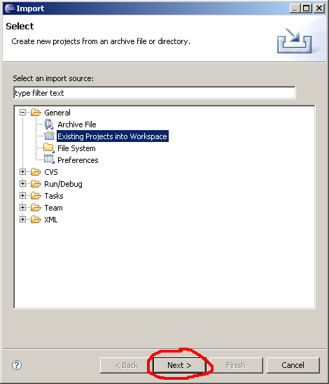 General->Archive File