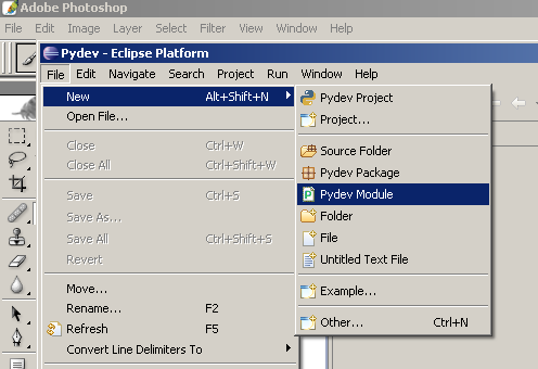 New Pydev Module